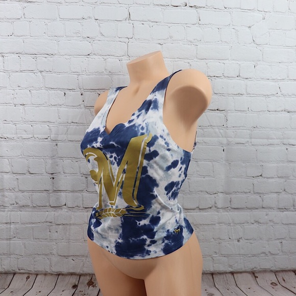 VS Pink Milwaukee Brewers V-Neck Tank Top - Picture 5 of 6